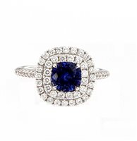  -  - Anello Crivelli Donna ZAFFIRO in Oro bianco Zaffiro blu 0.98 Ct 320-R92676 - 320-R92676